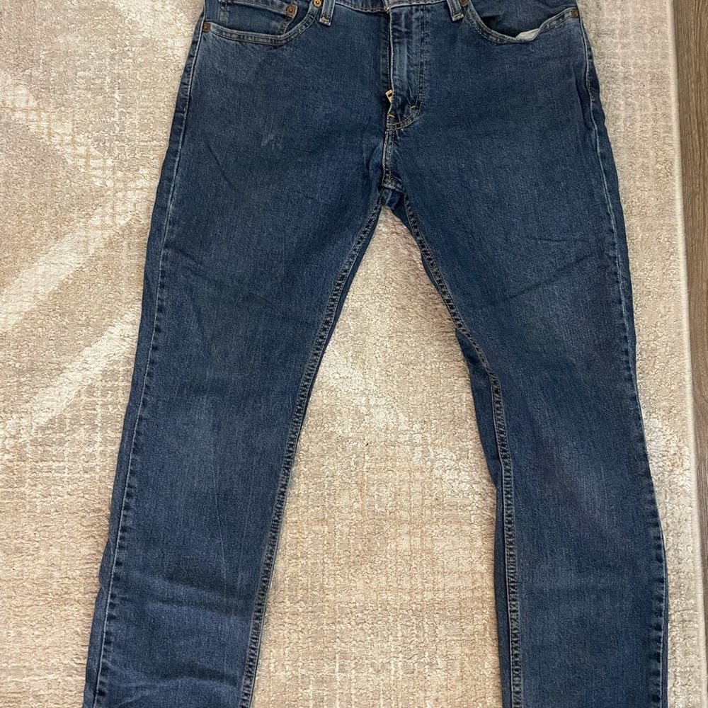 Levi's Men's Dark Blue Straight Jeans